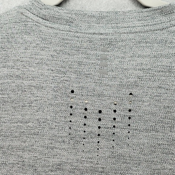 Lands End Sport Active T-Shirt Top Short Sleeve Gray Womens Size Medium - Picture 3 of 10